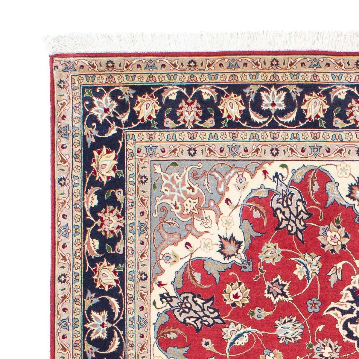 Täbriz Teppich 150x207cm - Perserteppich - rot