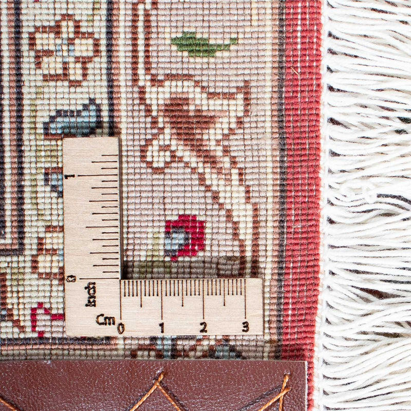 Täbriz Teppich 150x207cm - Perserteppich - rot