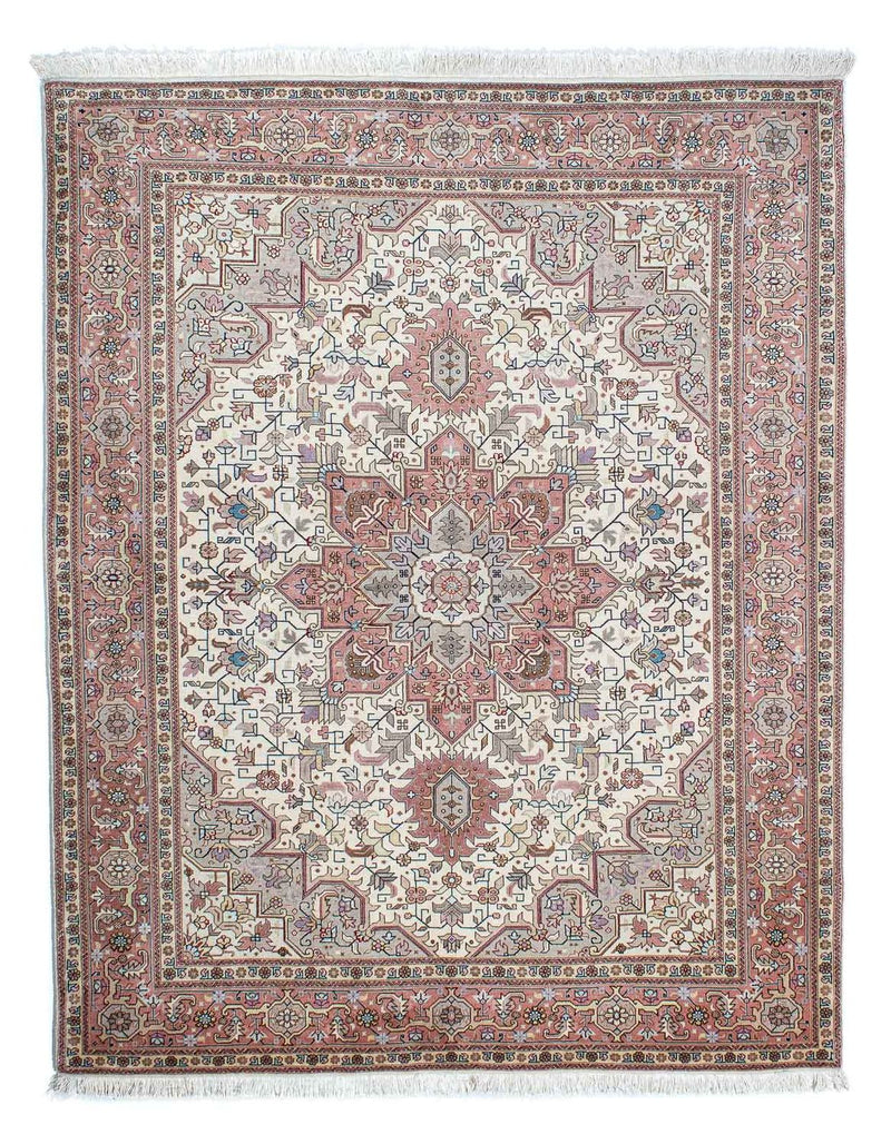 Täbriz - 50 Raj Teppich 152x204cm - Perserteppich - beige