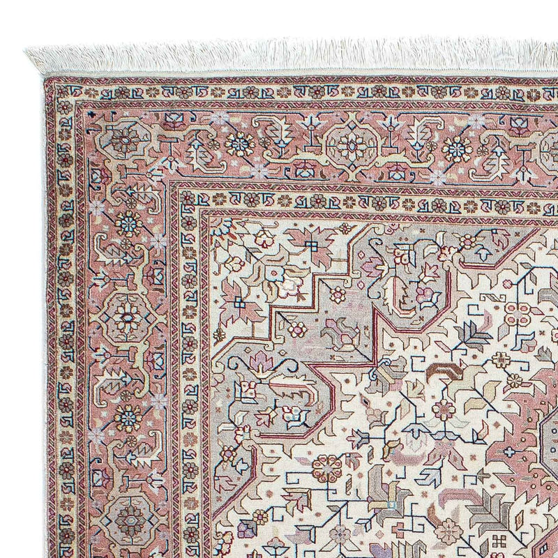 Täbriz - 50 Raj Teppich 152x204cm - Perserteppich - beige