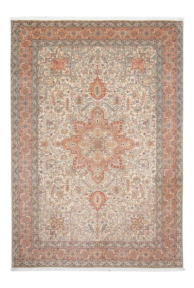 Täbriz - 50 Raj Teppich 205x302cm - Perserteppich - beige