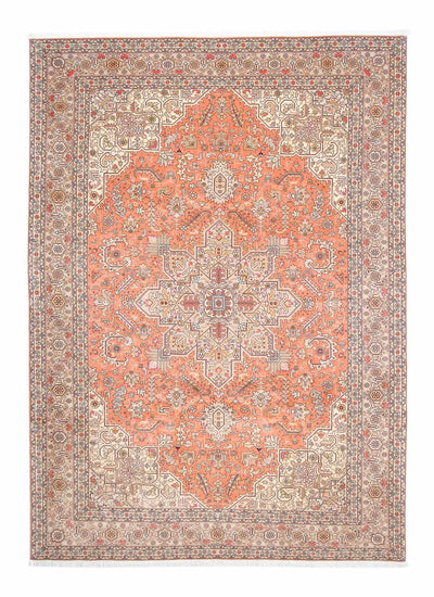Täbriz - 50 Raj Teppich 206x302cm - Perserteppich - hellrot