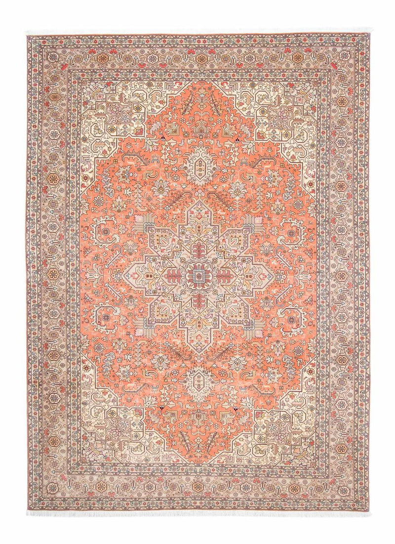 Täbriz - 50 Raj Teppich 206x302cm - Perserteppich - hellrot