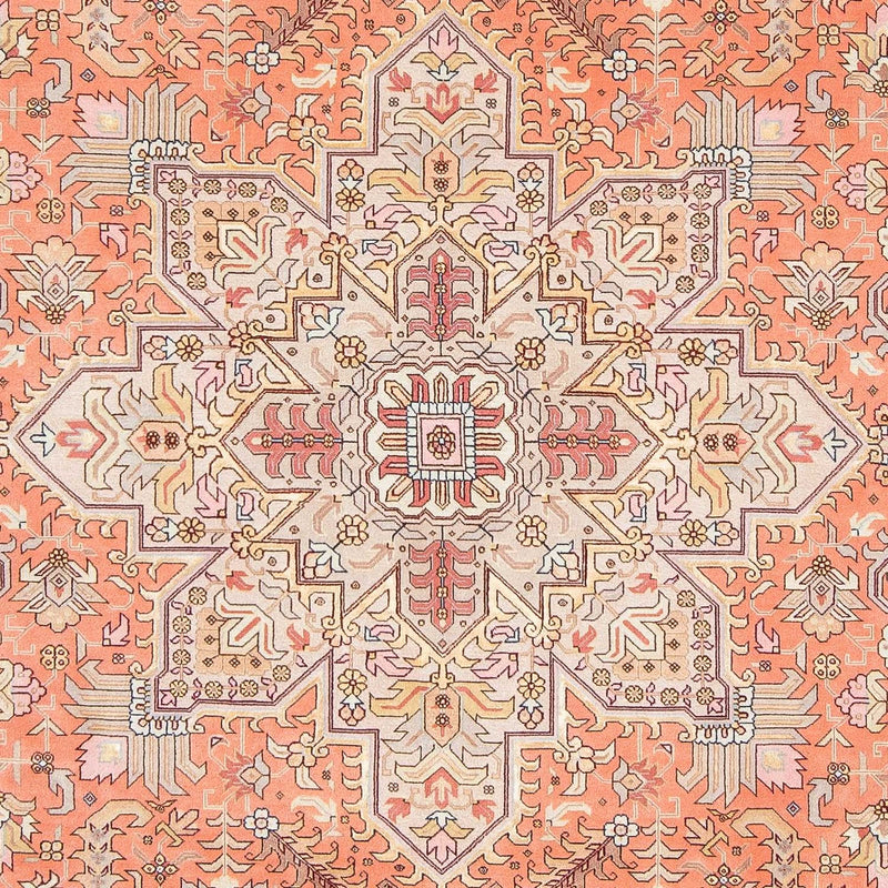 Täbriz - 50 Raj Teppich 206x302cm - Perserteppich - hellrot