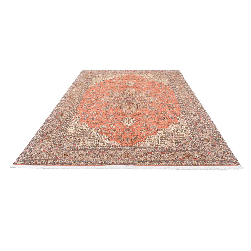 Täbriz - 50 Raj Teppich 206x302cm - Perserteppich - hellrot
