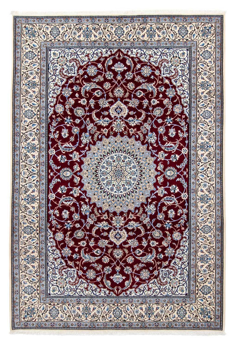 Nain - 9La Teppich 206x298cm - Perserteppich - dunkelrot
