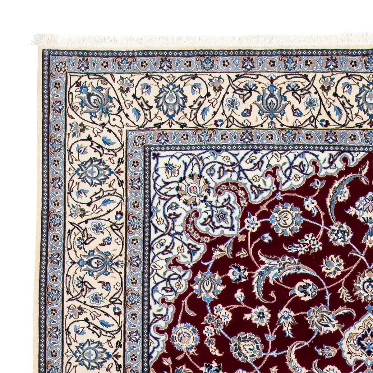 Nain - 9La Teppich 206x298cm - Perserteppich - dunkelrot
