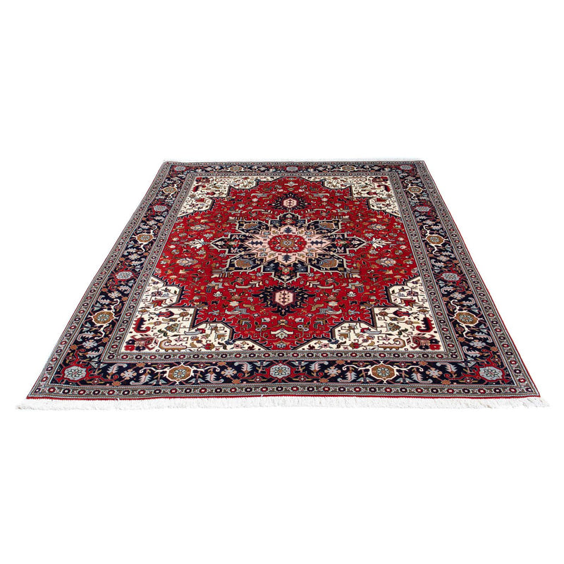 Täbriz - 50 Raj Teppich 152x196cm - Perserteppich - dunkelrot