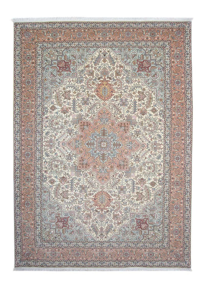 Täbriz - 50 Raj Teppich 212x304cm - Perserteppich - beige