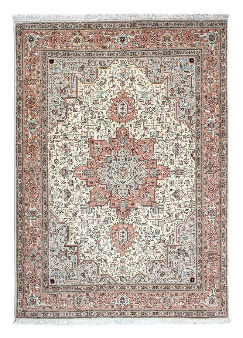 Täbriz - 50 Raj Teppich 152x218cm - Perserteppich - beige