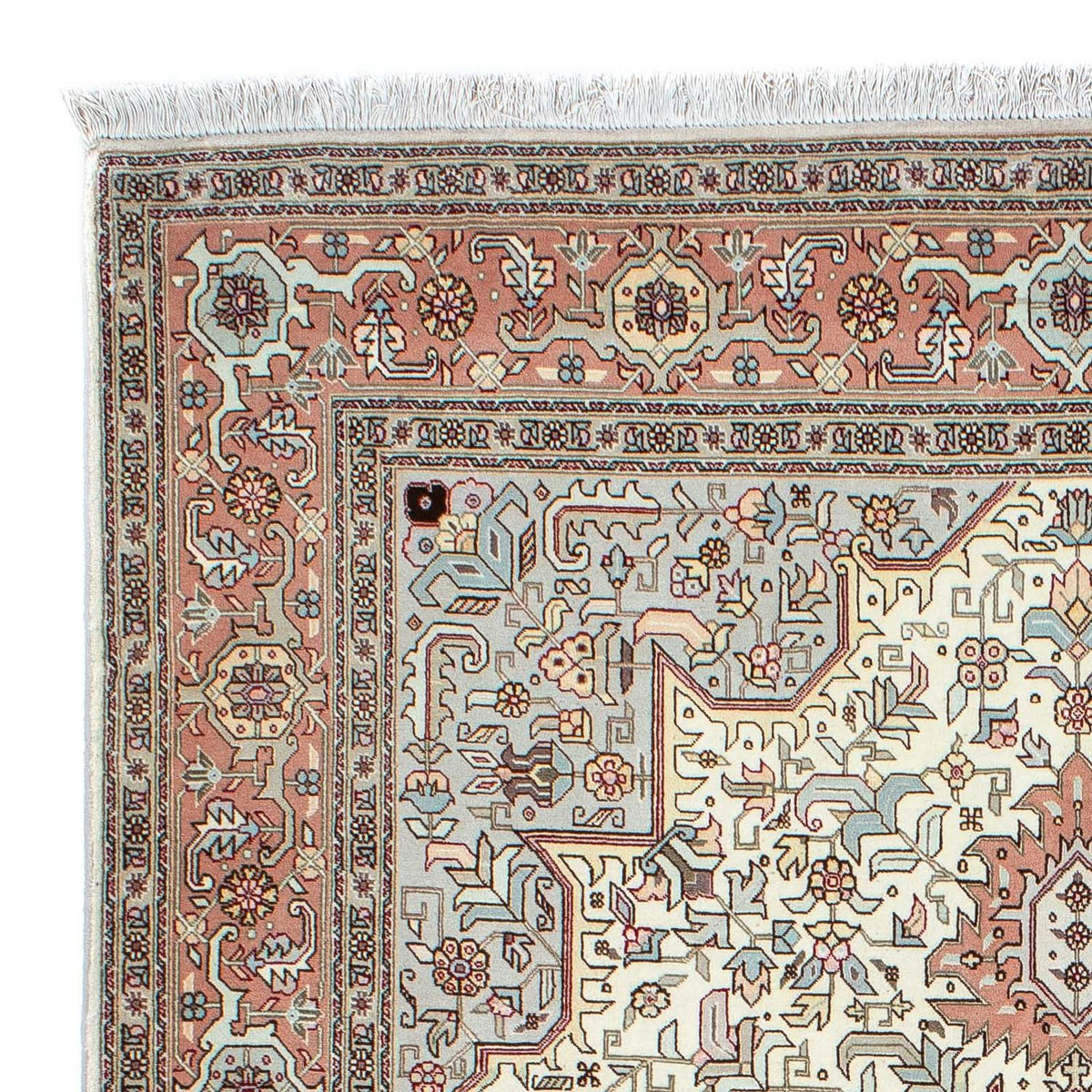 Täbriz - 50 Raj Teppich 152x218cm - Perserteppich - beige
