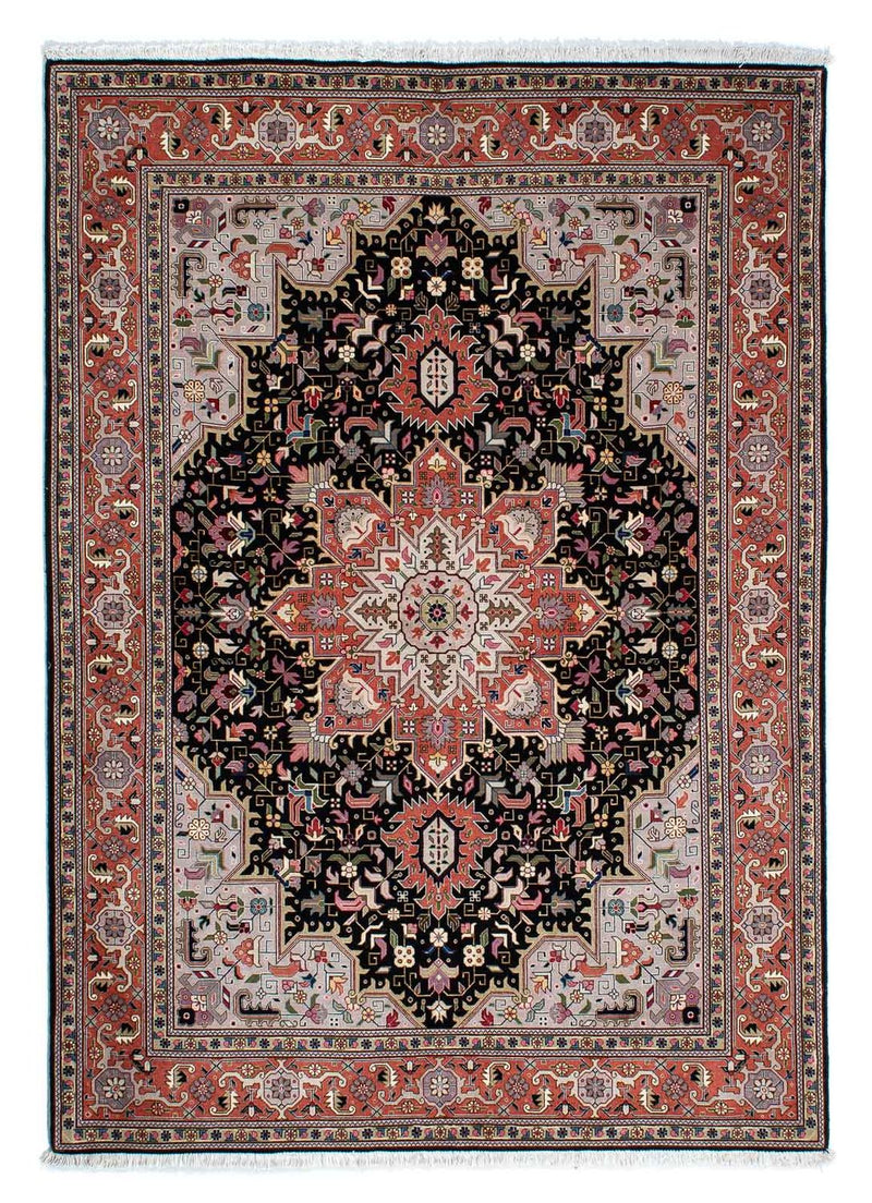 Täbriz - 50 Raj Teppich 152x212cm - Perserteppich - dunkelblau