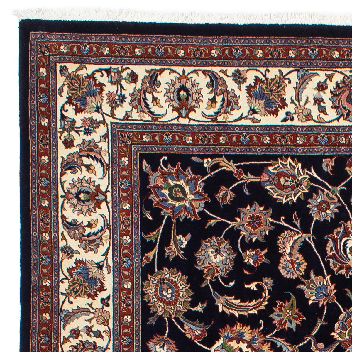 Kaschmar Teppich 204x290cm - Perserteppich - schwarz