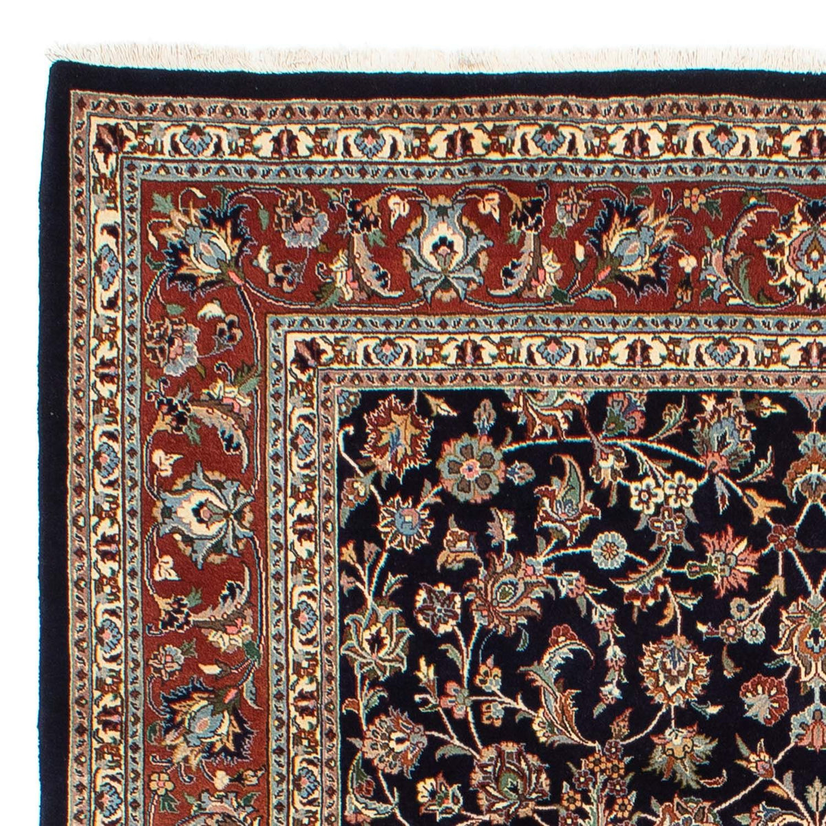 Kaschmar Teppich 195x297cm - Perserteppich - schwarz
