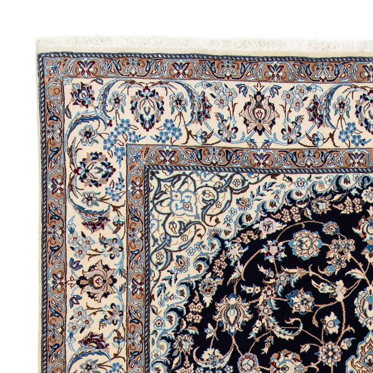Perserteppich - Nain - Royal 202 x 300 cm - schwarz