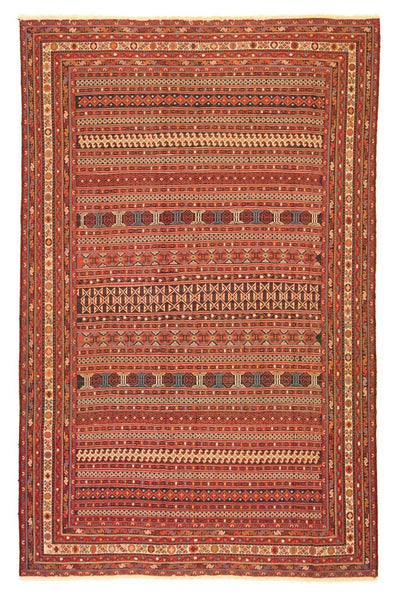 Afshar Sirjan Teppich 196x291cm - Perserteppich - mehrfarbig