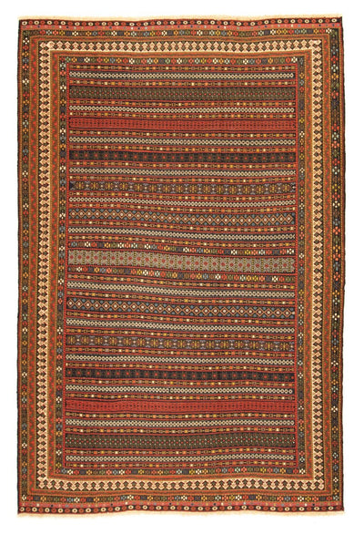 Afshar Sirjan Teppich 194x284cm - Perserteppich - mehrfarbig