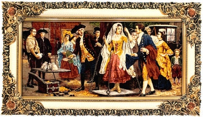 Bild-Teppich 70x120cm - Orientteppich - mehrfarbig