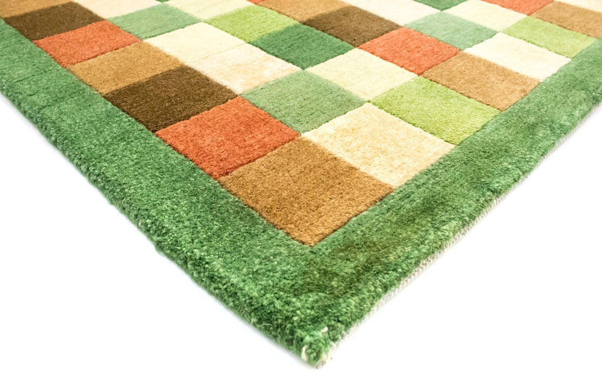 Nepal Teppich 160x230cm - Wollteppich - grün
