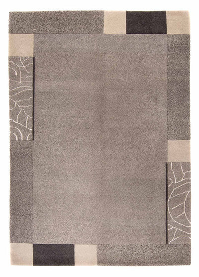 Nepal Teppich 160x230cm - Wollteppich - grau