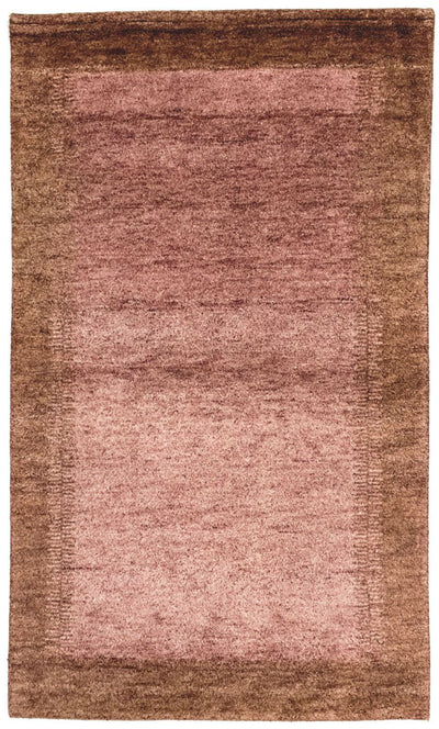 Gabbeh Teppich Indus 100x165cm - Wollteppich - braun