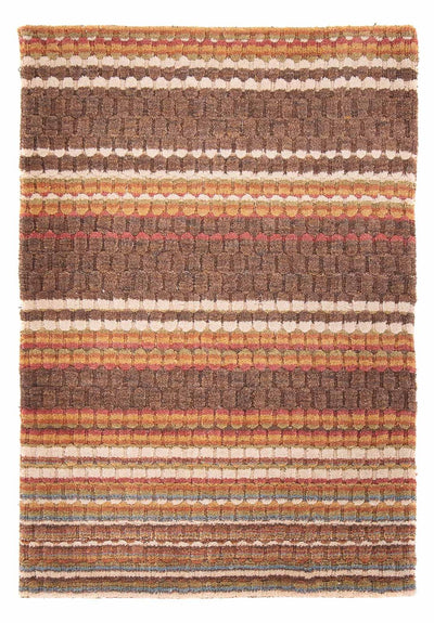 Loribaft Loom Teppich 100x150cm - Wollteppich - dunkelbraun