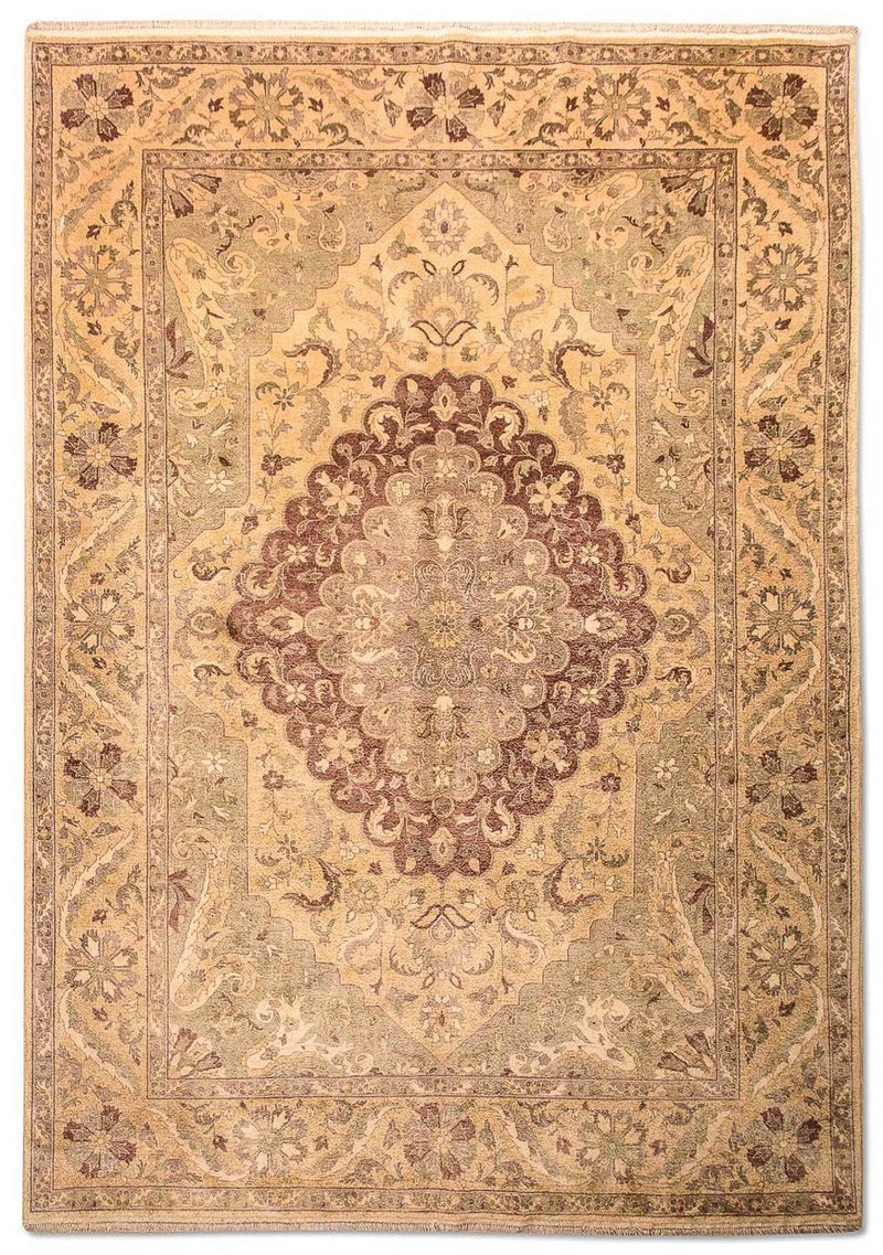 Ziegler Teppich 204x296cm - Orientteppich - hellgrün