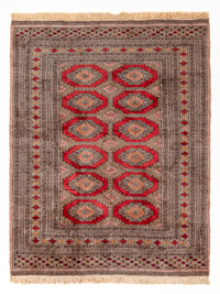 Pakistan Teppich 124x165cm - Orientteppich - dunkelbeige – product image