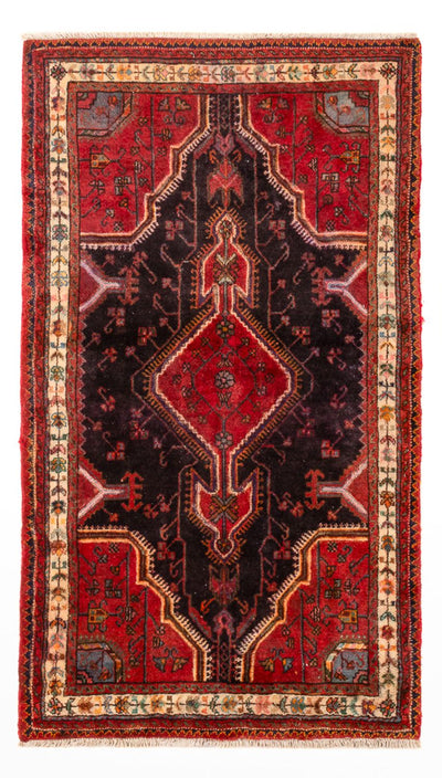 Nahavand Teppich 77x197cm - Perserteppich - dunkelrot